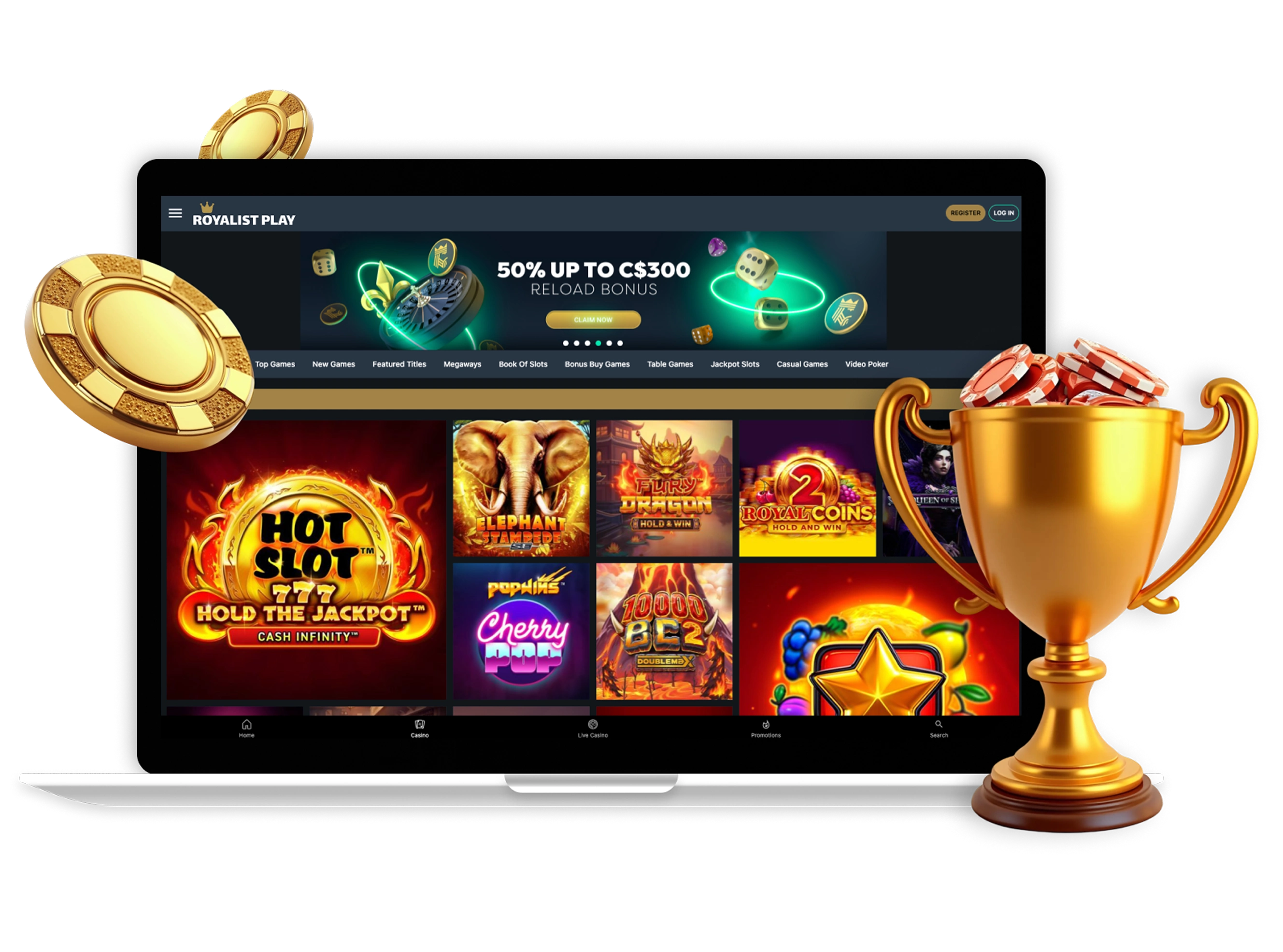RoyalistPlay Casino Canada Desktop